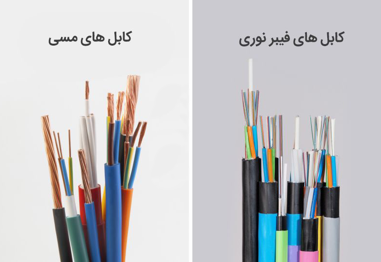 تفاوت فیبر نوری با کابل شبکه