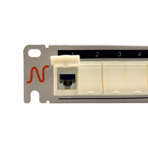 پچ پنل نگزنس Cat6 UTP با 24 پورت و کیستون